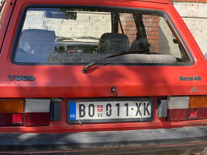 Yugo Koral 45 spotted in Bor