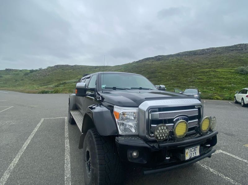 Ford Super Duty spotted in Vík í Mýrdal