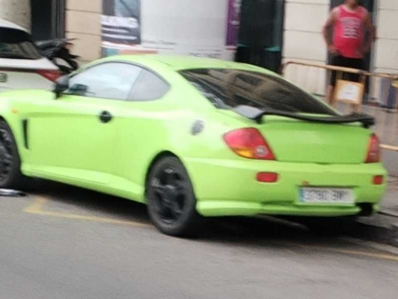 Hyundai Tiburon spotted in Barcelona