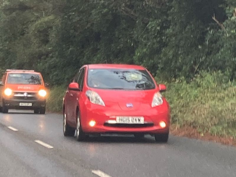 Nissan Leaf spotted in Longuenesse