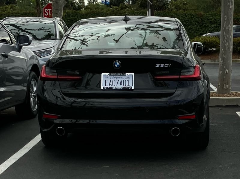 BMW 330i spotted in Los Angeles