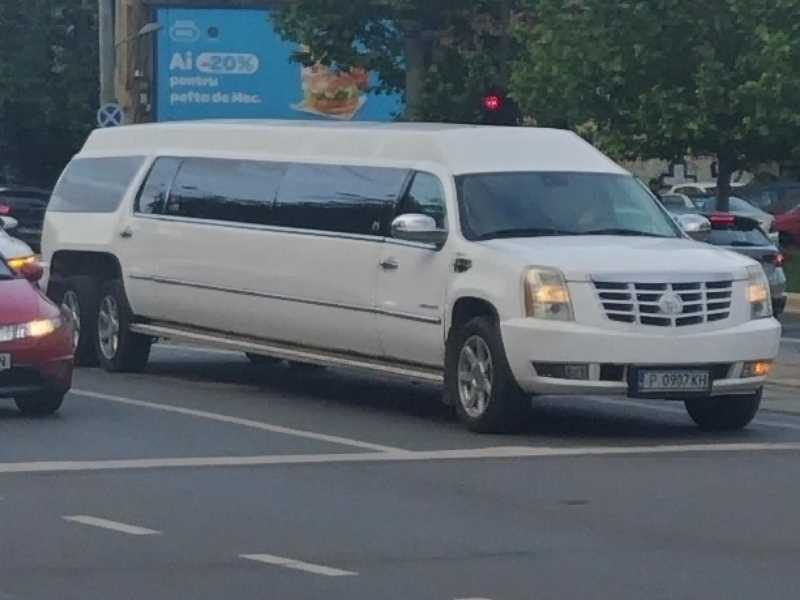 Cadillac Escalade Limousine spotted in Agnita