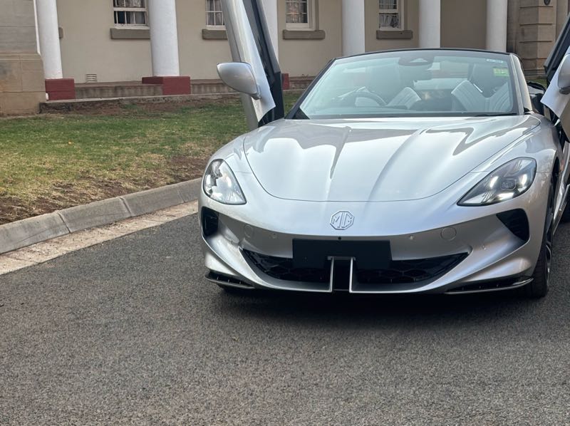 MG Cyberster spotted in Bloemfontein