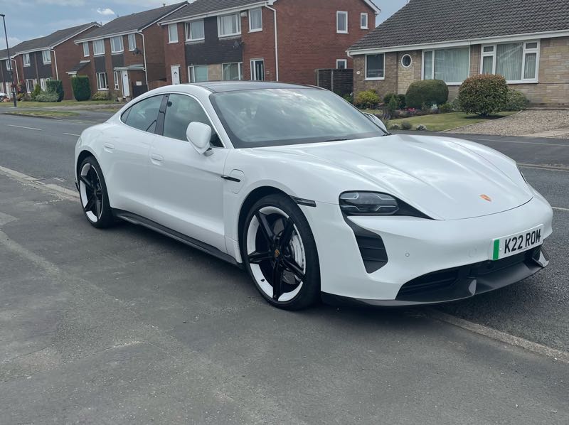 Porsche Taycan spotted in Leeds