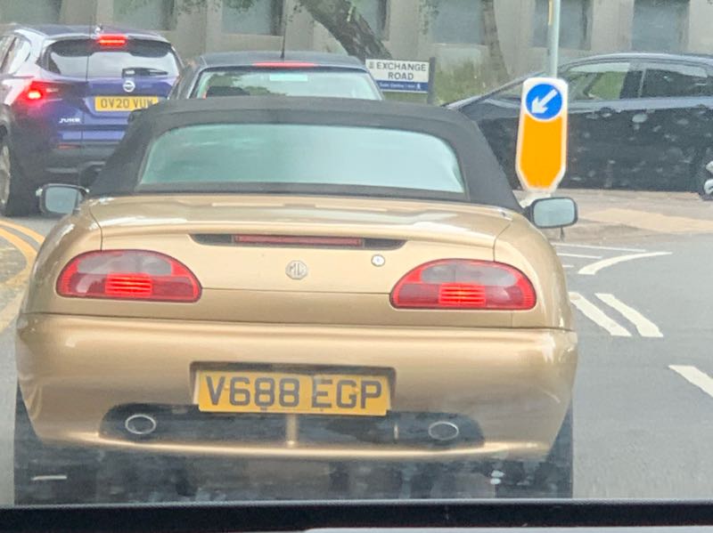 MG F spotted in Basildon