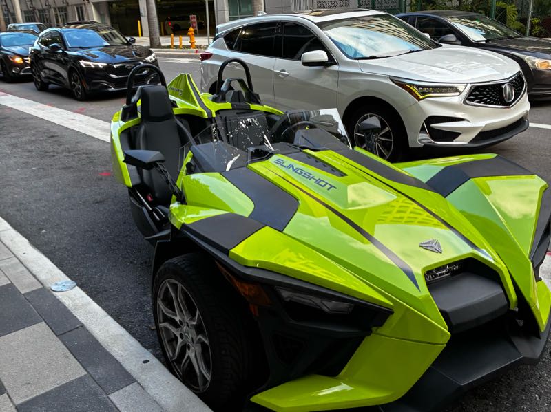 Polaris Slingshot spotted in Maudaha