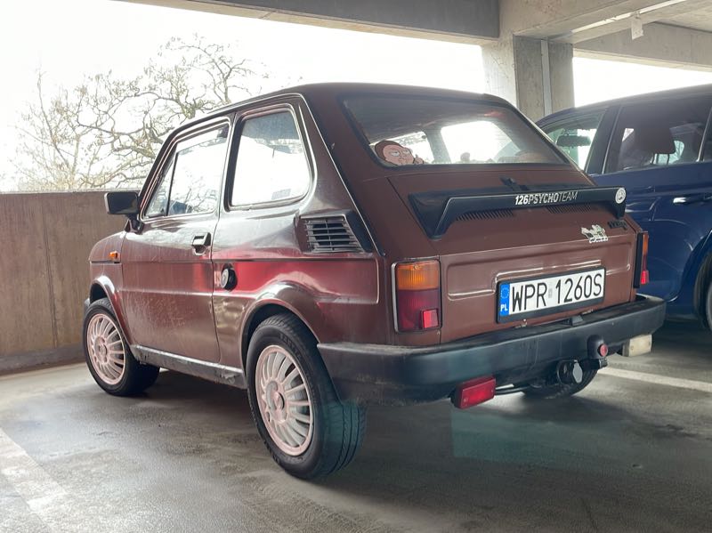 Fiat 126 spotted in Warsaw