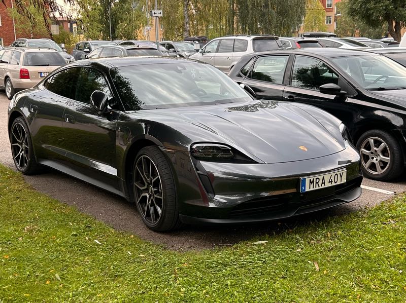 Porsche Taycan spotted in Östersund