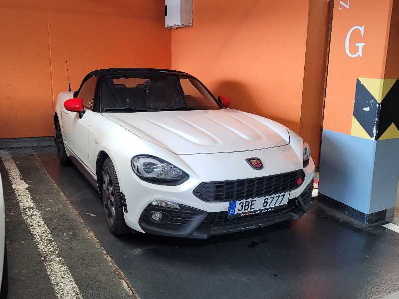 Abarth 124 Spider spotted in Leština u Světlé