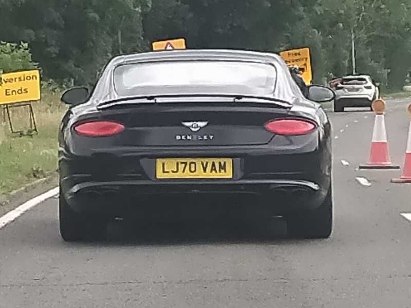 Bentley Continental GT spotted in Crawley