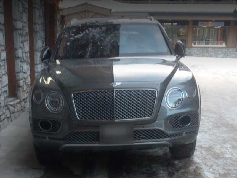 Bentley Bentayga spotted in Val-d'Isère