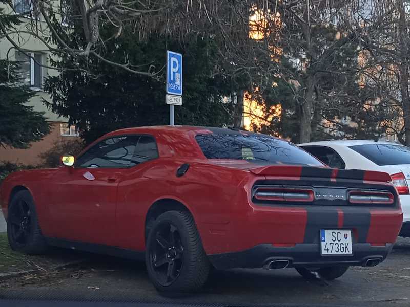 Dodge Challenger spotted in Mladá Boleslav