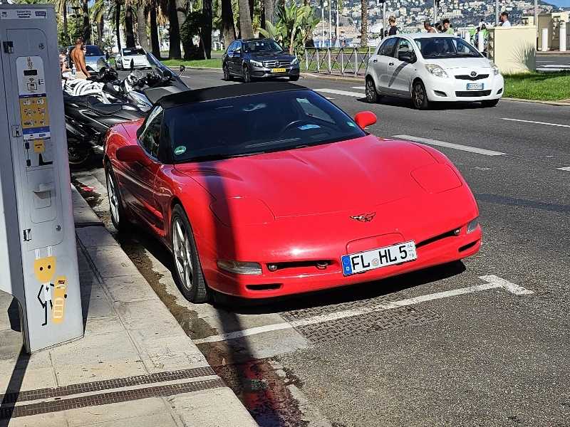 Chevrolet Corvette (2003) spotted in Nice, France