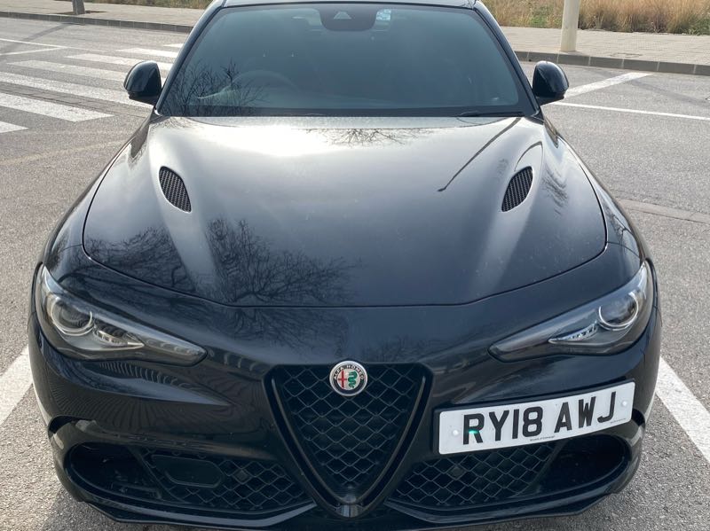 Alfa Romeo Giulia Quadrifoglio (2018) spotted in Gata de Gorgos, Spain