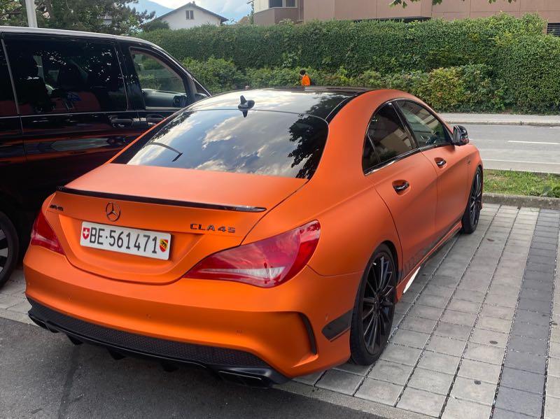 Mercedes-Benz CLA 45 spotted in Spiez