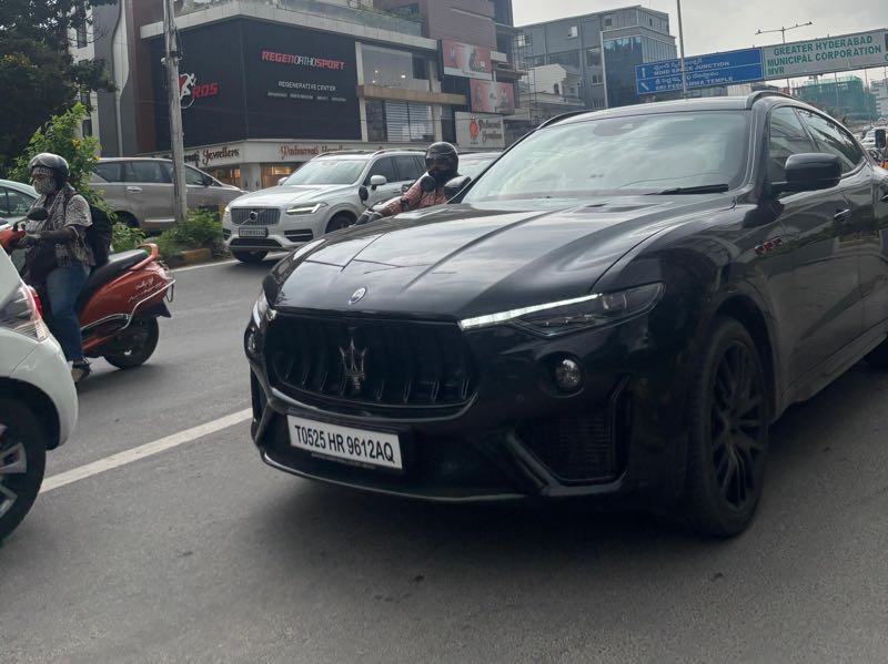 Maserati Levante spotted in Hyderabad