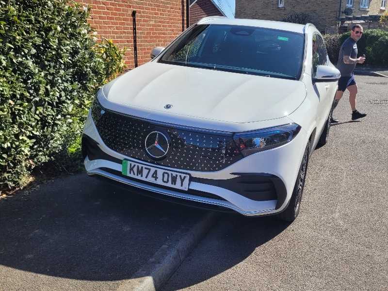Mercedes-Benz EQS SUV spotted in Gillingham