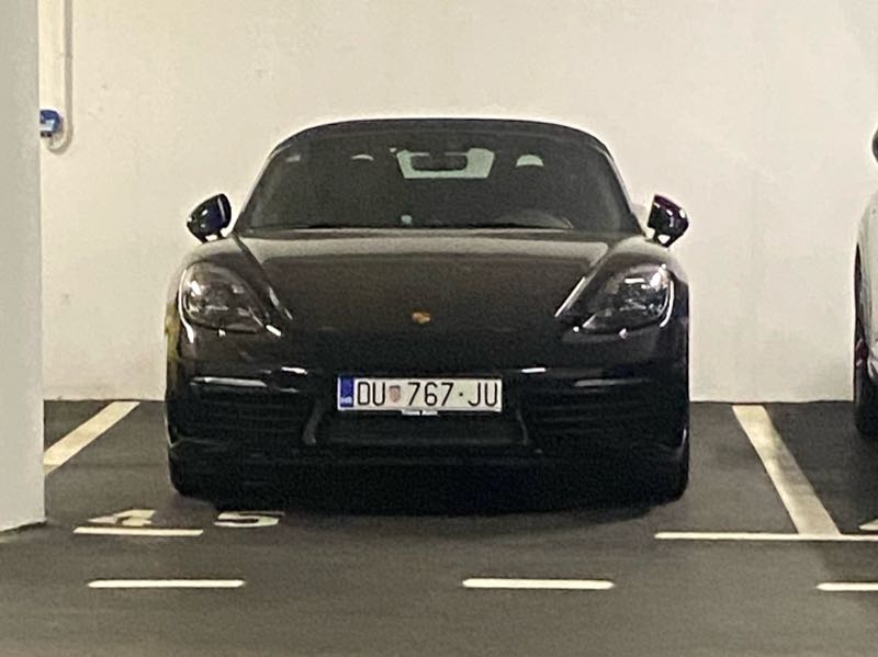 Porsche 718 Boxster spotted in Dubrovnik