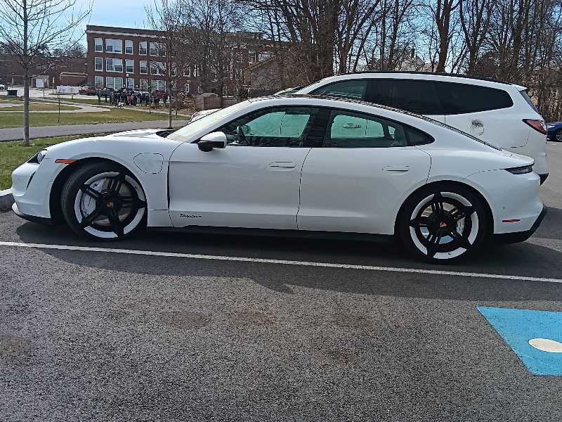 Porsche Taycan spotted in Lawrence