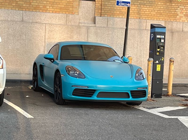 Porsche 718 Cayman (2017) spotted in New York City, United States