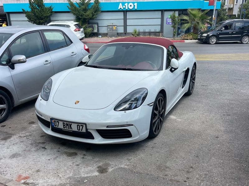 Porsche 718 Boxster spotted in Antalya