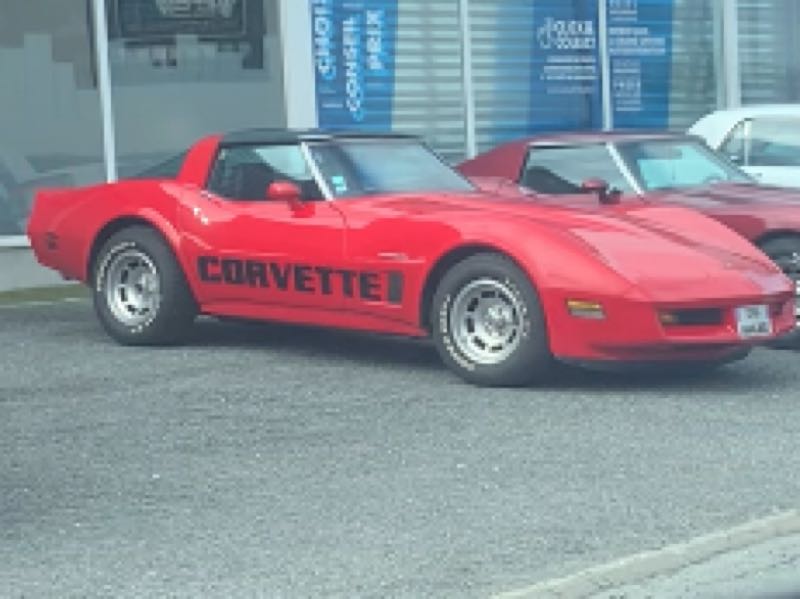 Chevrolet Corvette (1981) spotted in Marmande, France