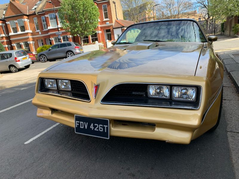 Pontiac Firebird (1979) spotted in London, United Kingdom