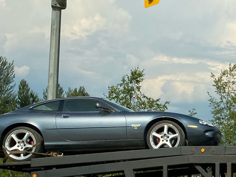 Jaguar XK8 spotted in Banff