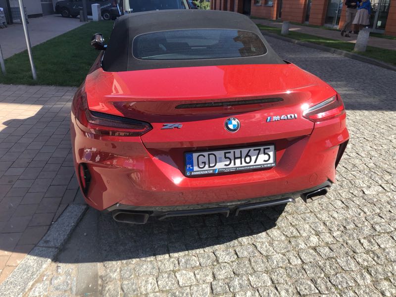 BMW Z4 M40i spotted in Gdańsk
