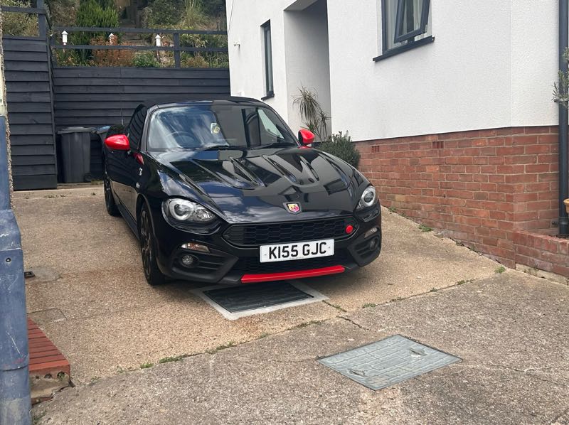 Abarth 124 Spider spotted in Ipswich