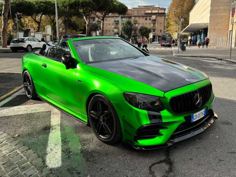 Mercedes-Benz E-Class Cabriolet spotted in Rome