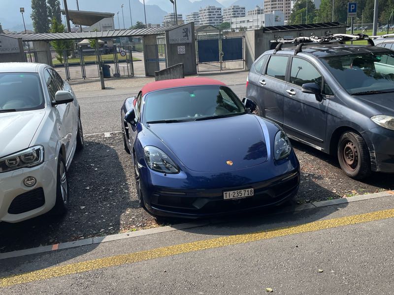 Porsche 718 Boxster (2021) spotted in Lugano, Switzerland