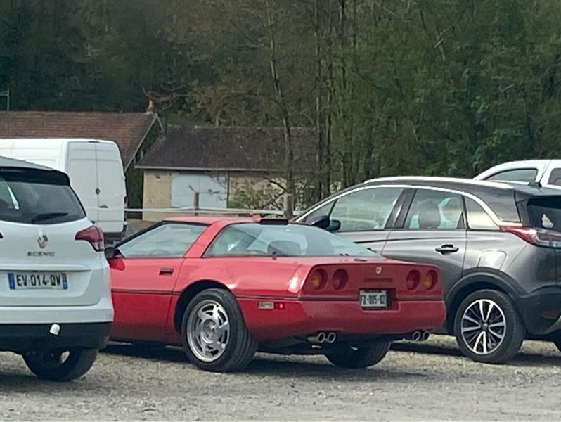 Chevrolet Corvette (1984) spotted in Seigy, France