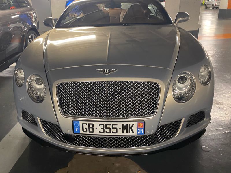 Bentley Continental GT (2012) spotted in Toulouse, France