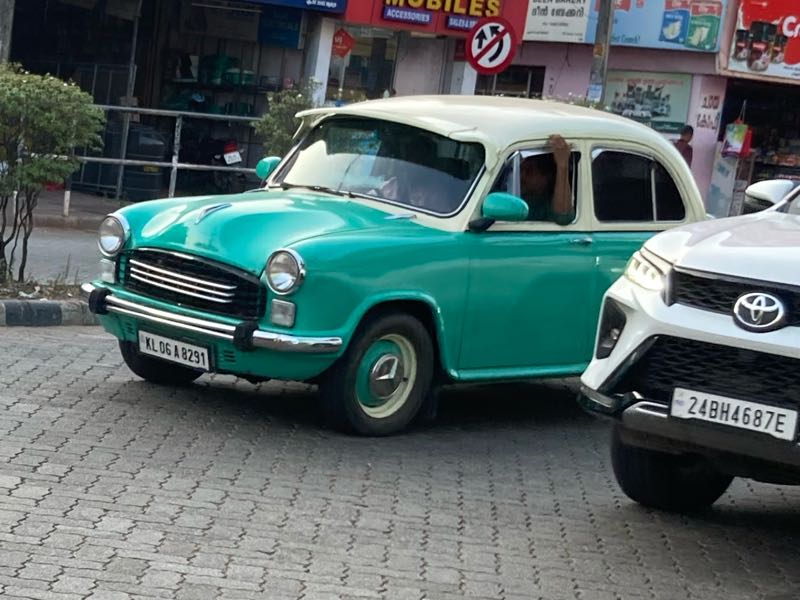 Hindustan Ambassador spotted in Kottārakara