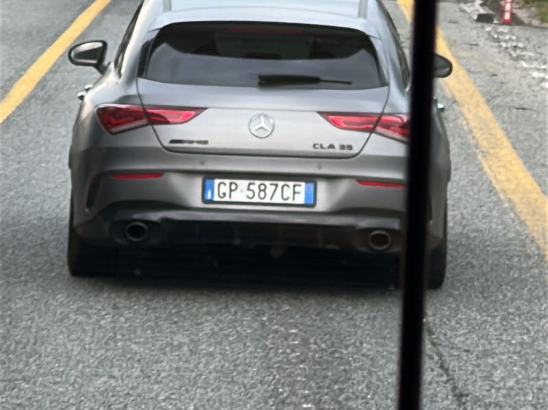Mercedes-Benz CLA 35 spotted in Milan