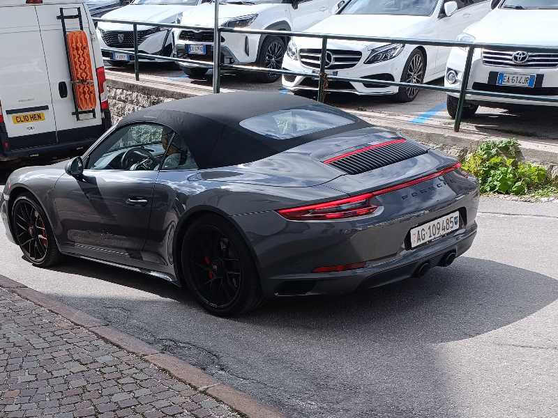 Porsche 911 Carrera Cabriolet (2020) spotted in Cortina, Italy