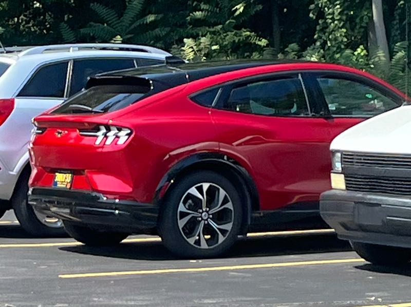 Ford Mustang Mach-E spotted in New Buffalo