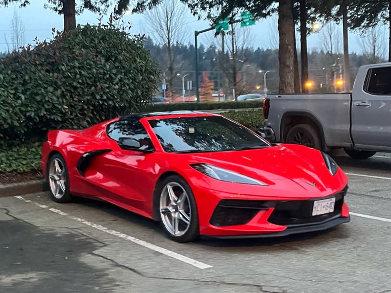 Chevrolet Corvette C8 (2020) spotted in Coquitlam, Canada