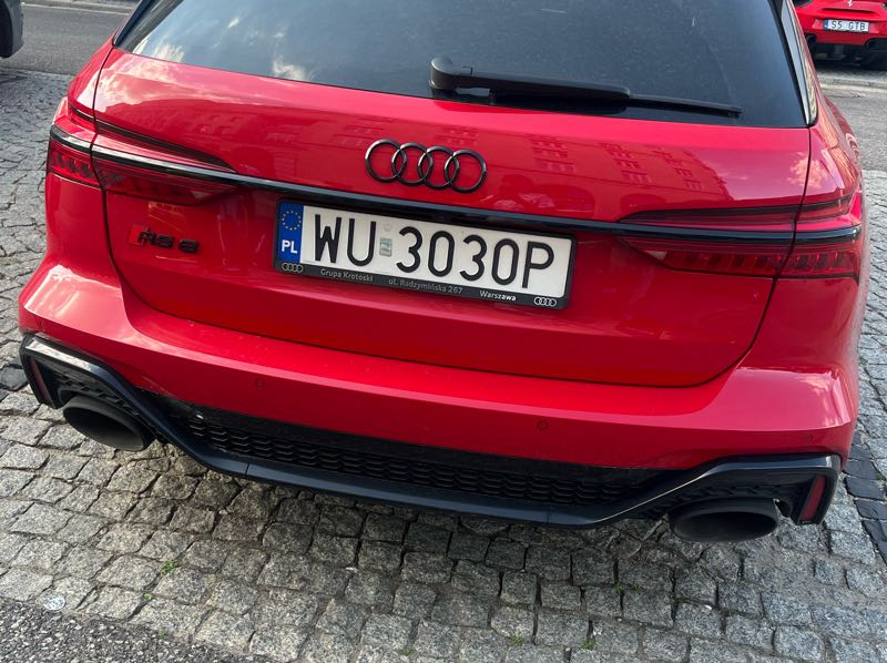 Audi RS6 (2022) spotted in Warsaw, Poland