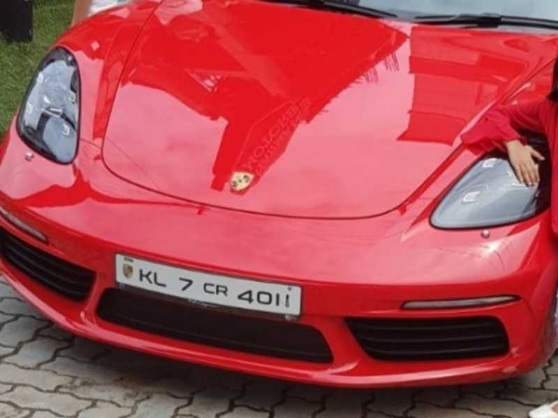 Porsche 718 Boxster spotted in Kanayannur
