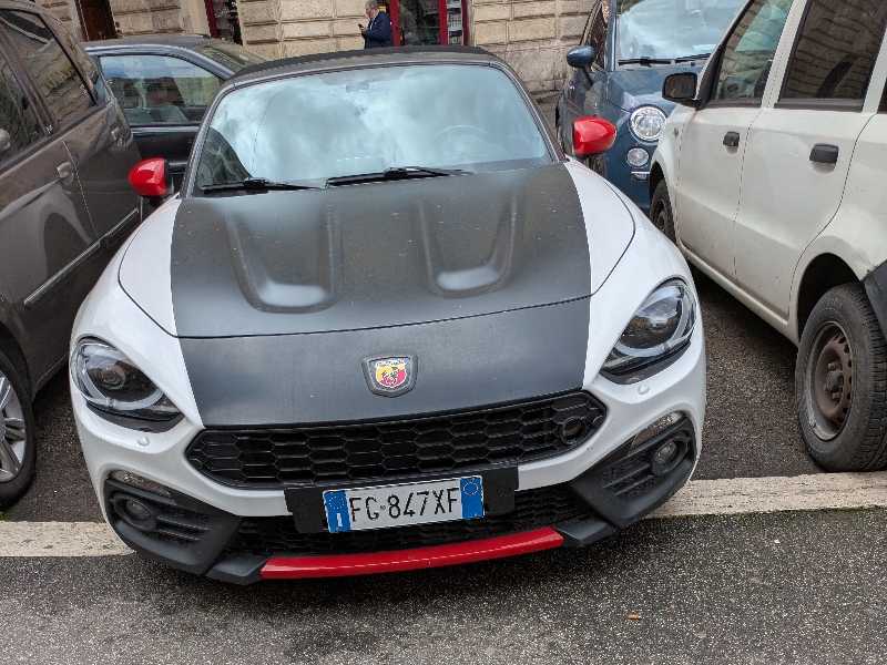Abarth 124 Spider spotted in Milan