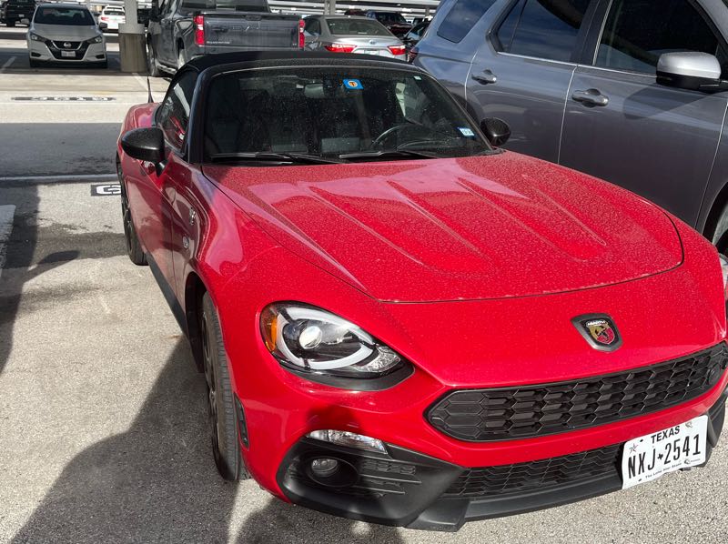 Abarth 124 Spider spotted in Dallas