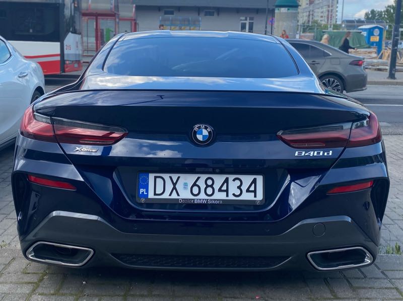 BMW 840d (2020) spotted in Konin, Poland