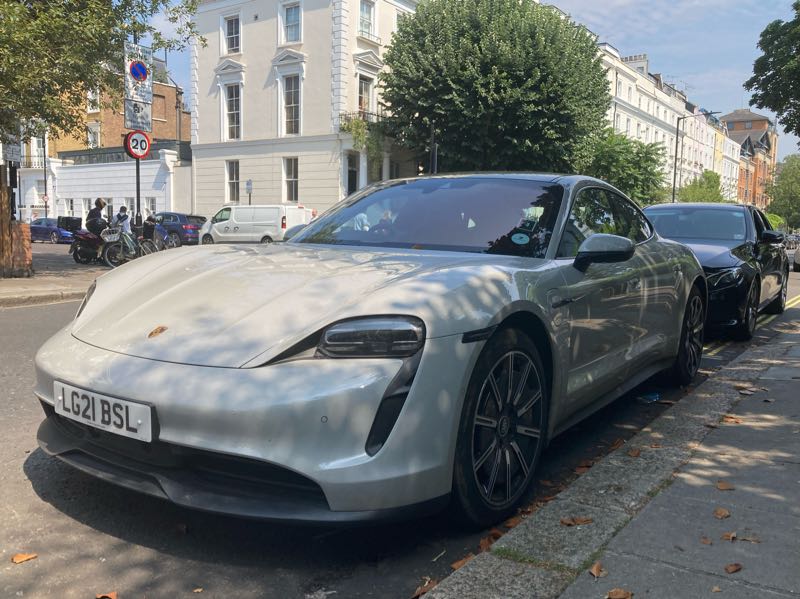 Porsche Taycan (2021) spotted in London, United Kingdom