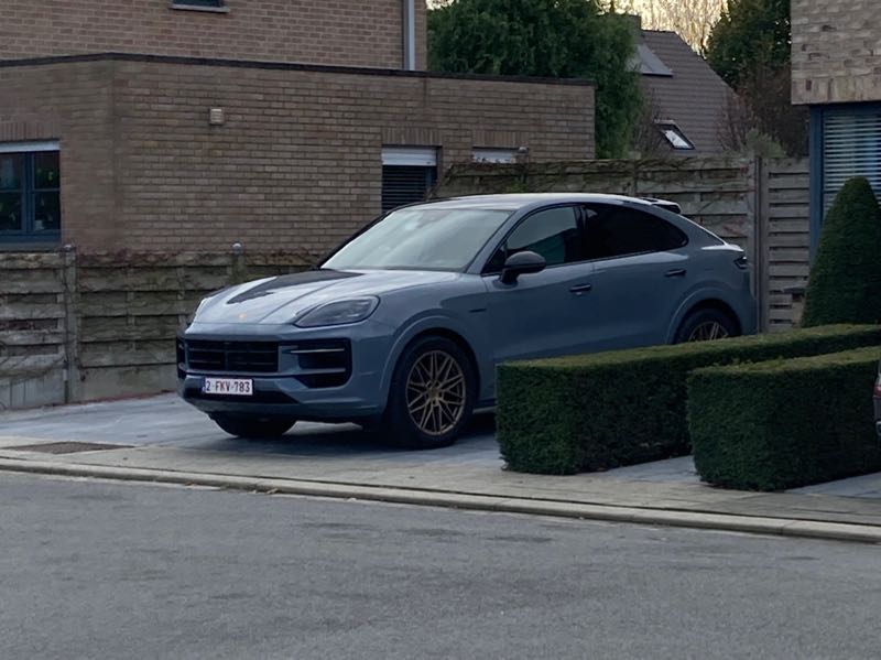 Porsche Cayenne Coupe spotted in Mouscron