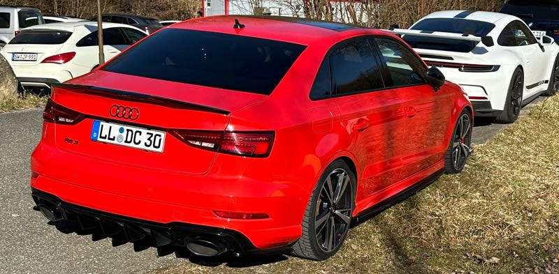 Audi RS3 spotted in Waldkraiburg