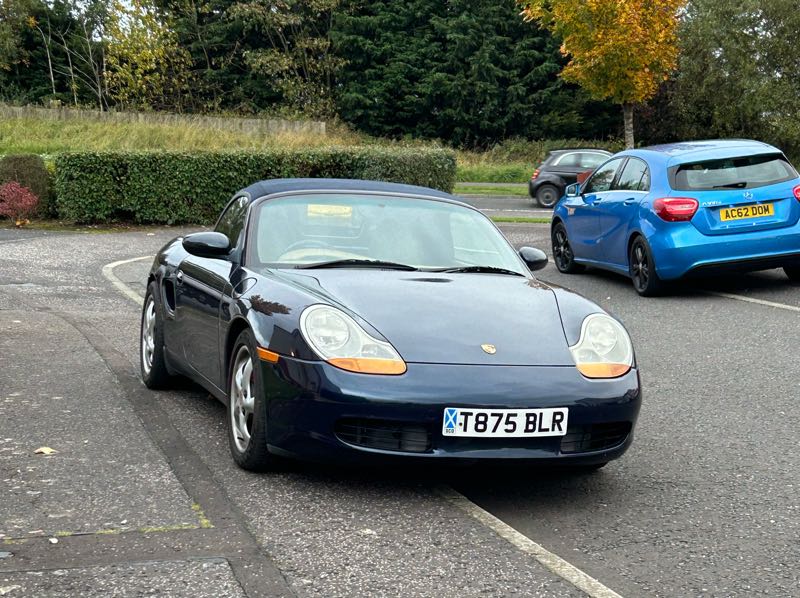 Porsche Boxster (1997) spotted in Dunfermline, United Kingdom