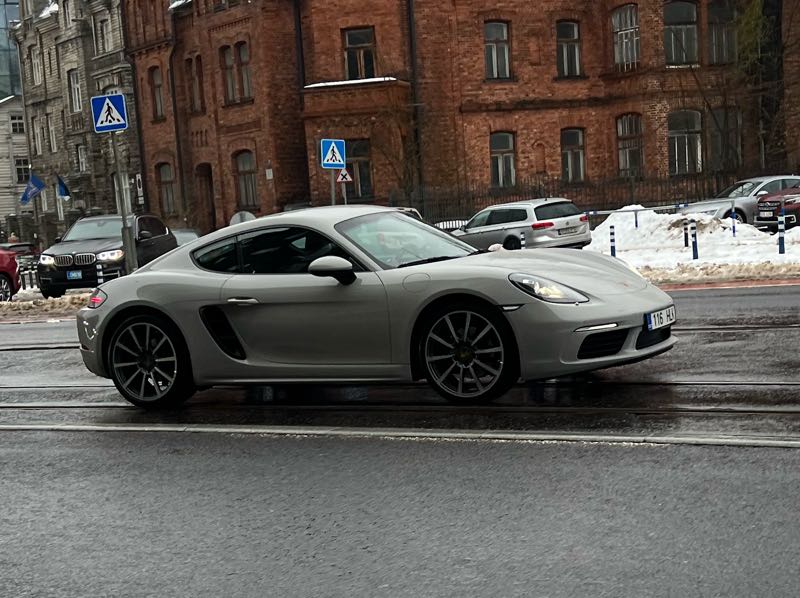 Porsche 718 Cayman (2022) spotted in Tallinn, Estonia
