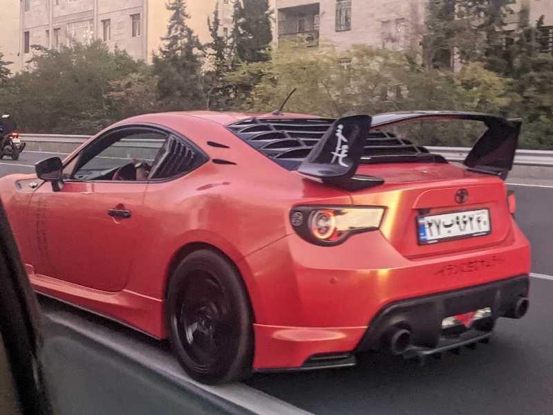 Toyota 86 spotted in Tehran